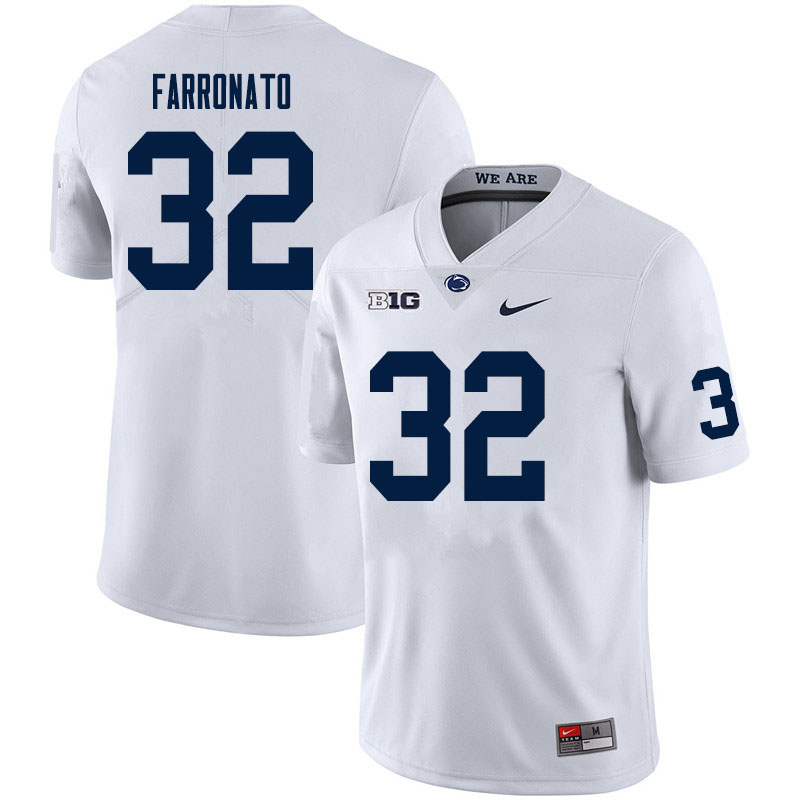 NCAA Nike Men's Penn State Nittany Lions Dylan Farronato #32 College Football Authentic White Stitched Jersey EXX1798DO